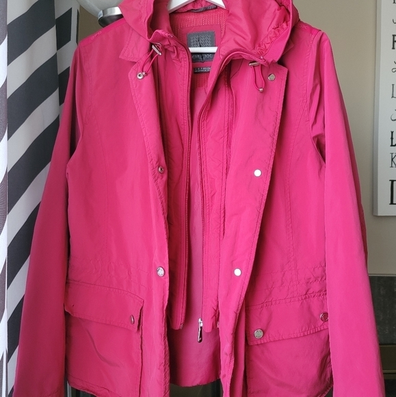 Geox Respira Hooded Thermal Jacket in Pink Rose Size Small - Picture 5 of 17